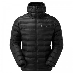 Montane Alpine 850 Lite Hætte Dunjakker Herre Sort | 5140867-EJ