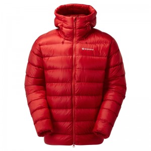 Montane Anti-Freeze XT Hætte Dunjakker Herre Rød | 2751936-PV