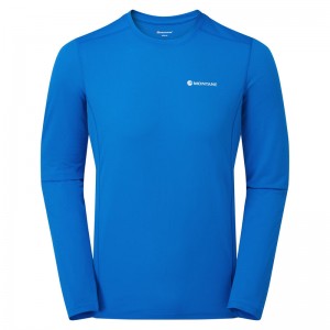 Montane Dart Lite Long Sleeve T-Shirt Herre Blå | 8405136-XY