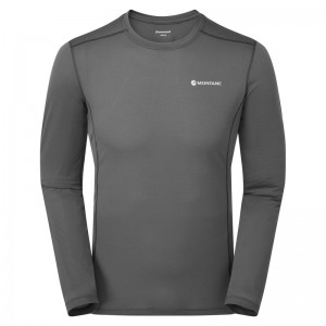 Montane Dart Lite Long Sleeve T-Shirt Herre Mørkegrå | 7019462-BR