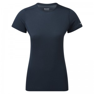 Montane Dart Lite T-Shirt Dame Mørkeblå | 5291836-WH