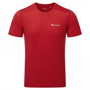 Montane Dart Lite T-Shirt Herre Rød | 4703892-QH