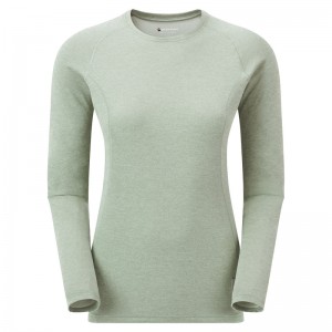 Montane Dart Long Sleeve T-Shirt Dame Grøn | 8154270-PM