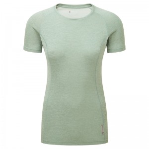 Montane Dart T-Shirt Dame Grøn | 8965731-SB