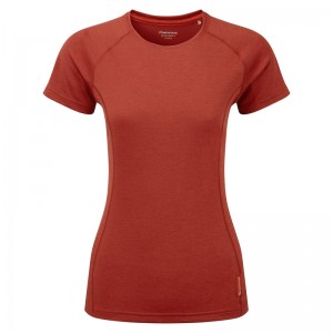 Montane Dart T-Shirt Dame Rød | 4213960-RQ