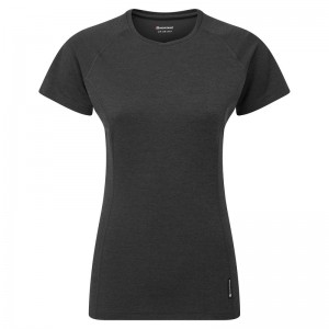 Montane Dart T-Shirt Dame Sort | 5948173-YW