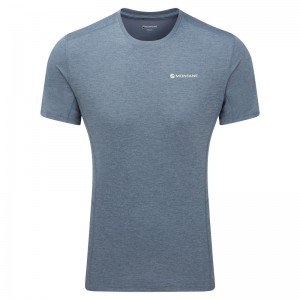 Montane Dart T-Shirt Herre Grå Blå | 7318952-GN