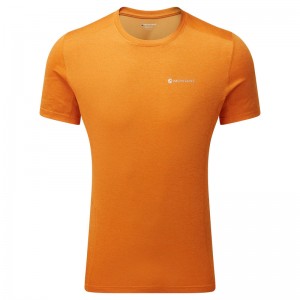 Montane Dart T-Shirt Herre Orange | 4395621-PN