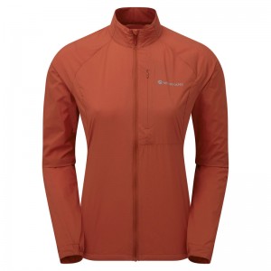 Montane Featherlite Vindjakke Dame Orange | 3679105-EZ