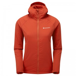 Montane Fireball Lite Hætte Isolerede Jakker Dame Orange | 8401653-OB