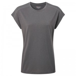 Montane Mira T-Shirt Dame Mørkegrå | 3086917-CU