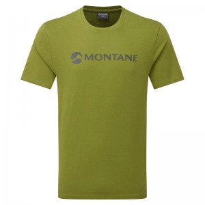 Montane Mono Logo T-Shirt Herre Mørkegrøn | 0736521-KN