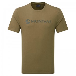 Montane Mono Logo T-Shirt Herre Olivengrøn | 0965248-WC