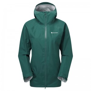 Montane Phase Regnjakke Dame Mørkegrøn | 8409275-LW