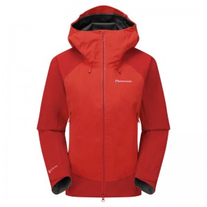 Montane Phase XPD Regnjakke Dame Rød | 6728934-DO