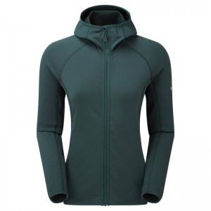 Montane Protium Hætte Fleece Jakker Dame Grøn | 2397150-UL