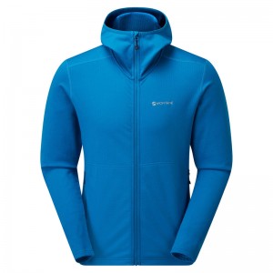 Montane Protium Hætte Fleece Jakker Herre Blå | 0674129-AQ