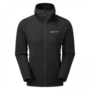 Montane Protium Hætte Fleece Jakker Herre Sort | 9573460-SF