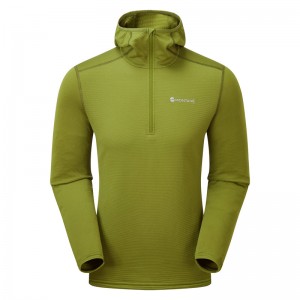 Montane Protium Lite Pull On Fleece Hættetrøje Herre Grøn | 7129468-SP