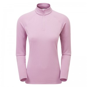 Montane Protium Lite Pull On Fleece Sweatshirts Dame Lyserød | 3679521-GE