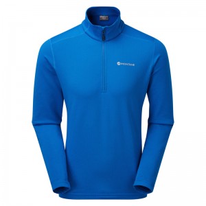 Montane Protium Pull On Fleece Sweatshirts Herre Blå | 3485962-PB