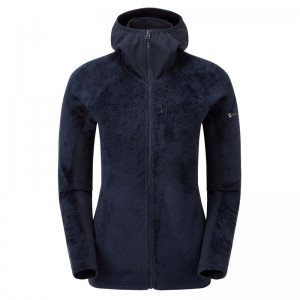 Montane Protium XPD Hætte Fleece Jakker Dame Mørkeblå | 4267503-WN