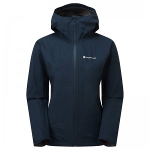 Montane Spirit Lite Regnjakke Dame Mørkeblå | 0925846-QX