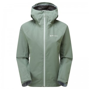 Montane Spirit Regnjakke Dame Grøn | 4179605-DT