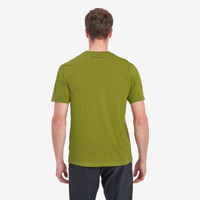 Montane Abstract Mountain T-Shirt Herre Grøn | 2394568-TC