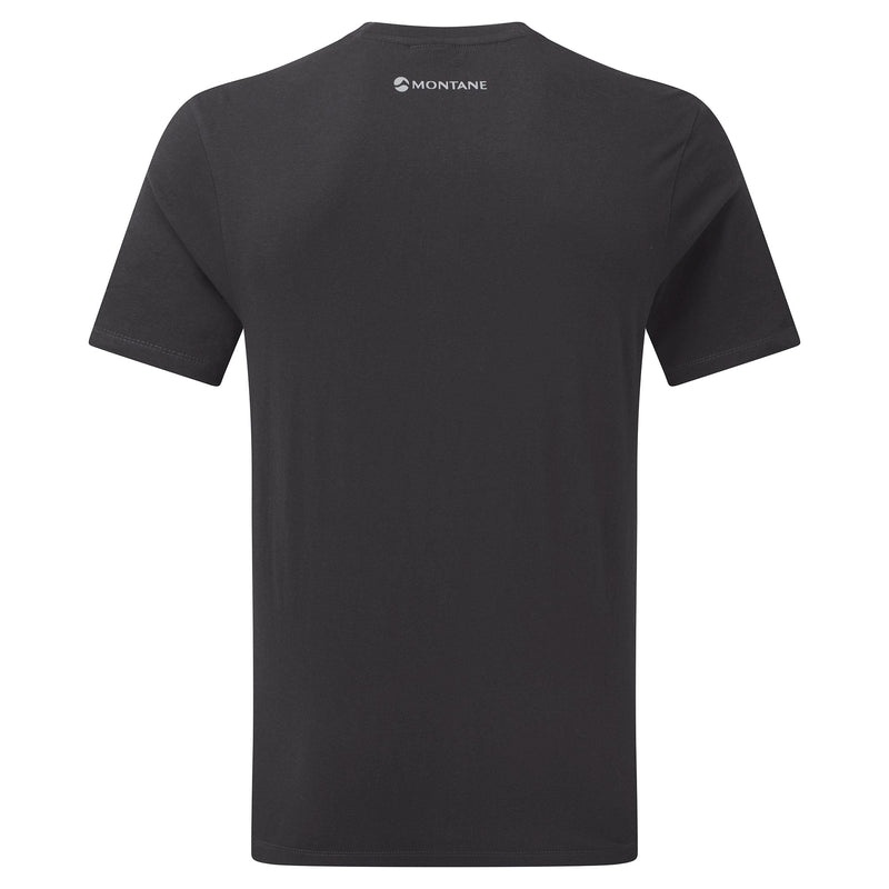 Montane Abstract Mountain T-Shirt Herre Sort | 5410762-DQ