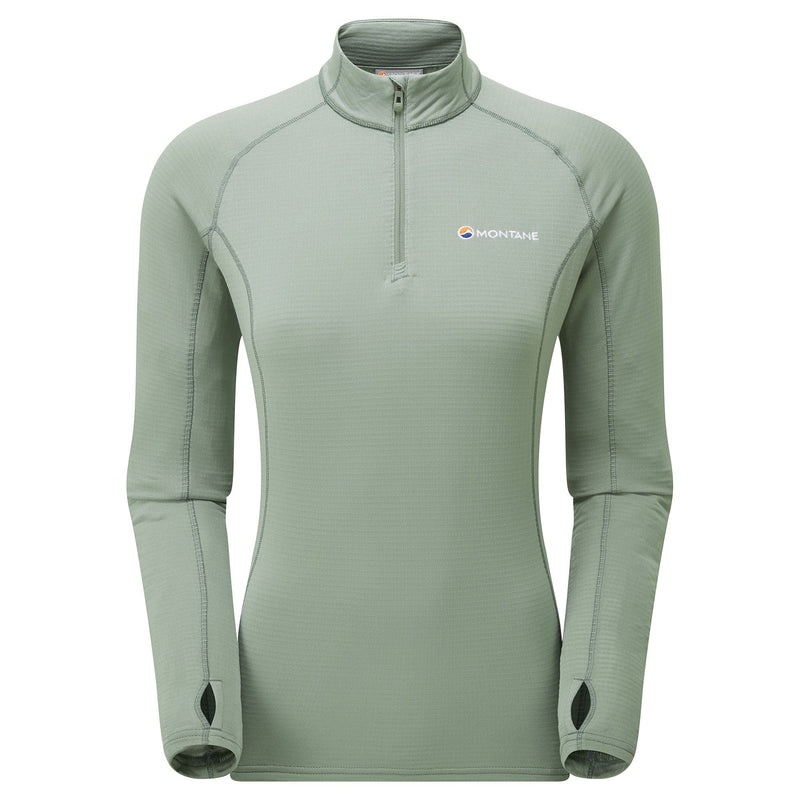 Montane Allez Micro Pull-On Fleece Jakker Dame Olivengrøn | 1952470-FM