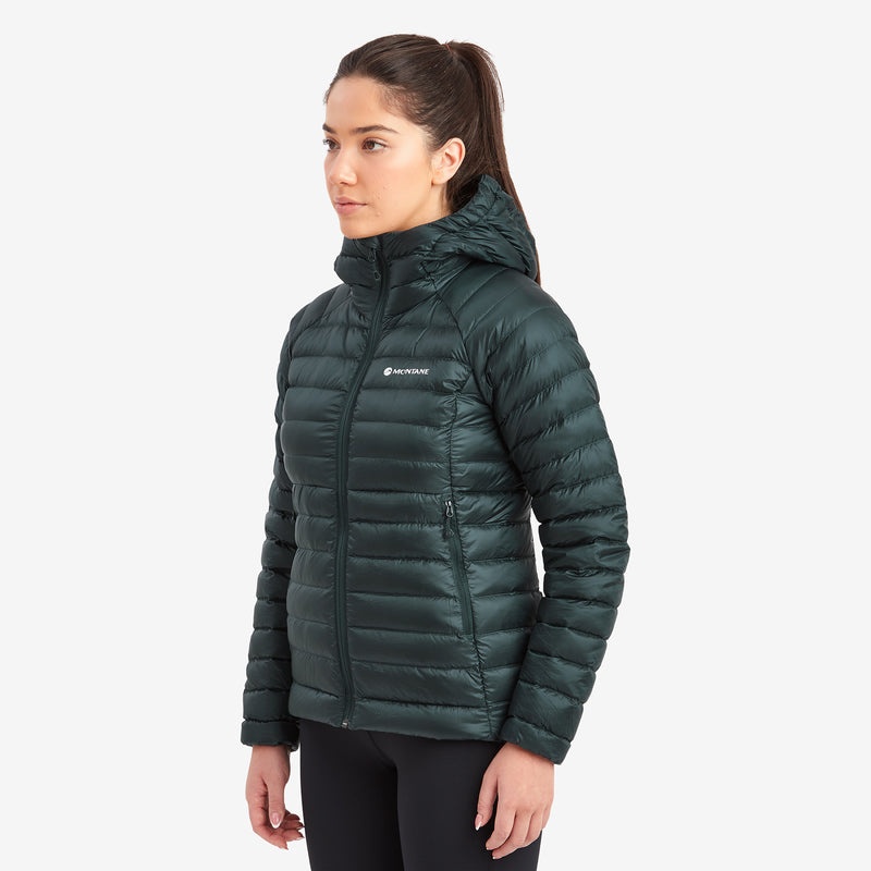 Montane Anti-Freeze Hætte Dunjakker Dame Grøn | 5384726-QN