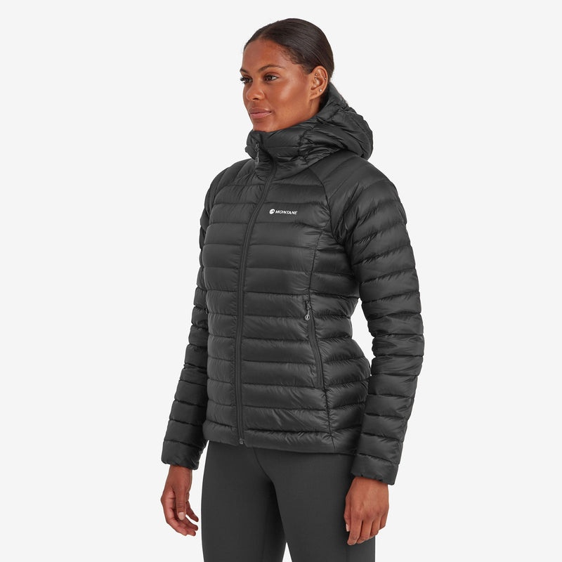 Montane Anti-Freeze Hætte Dunjakker Dame Sort | 1390562-SK