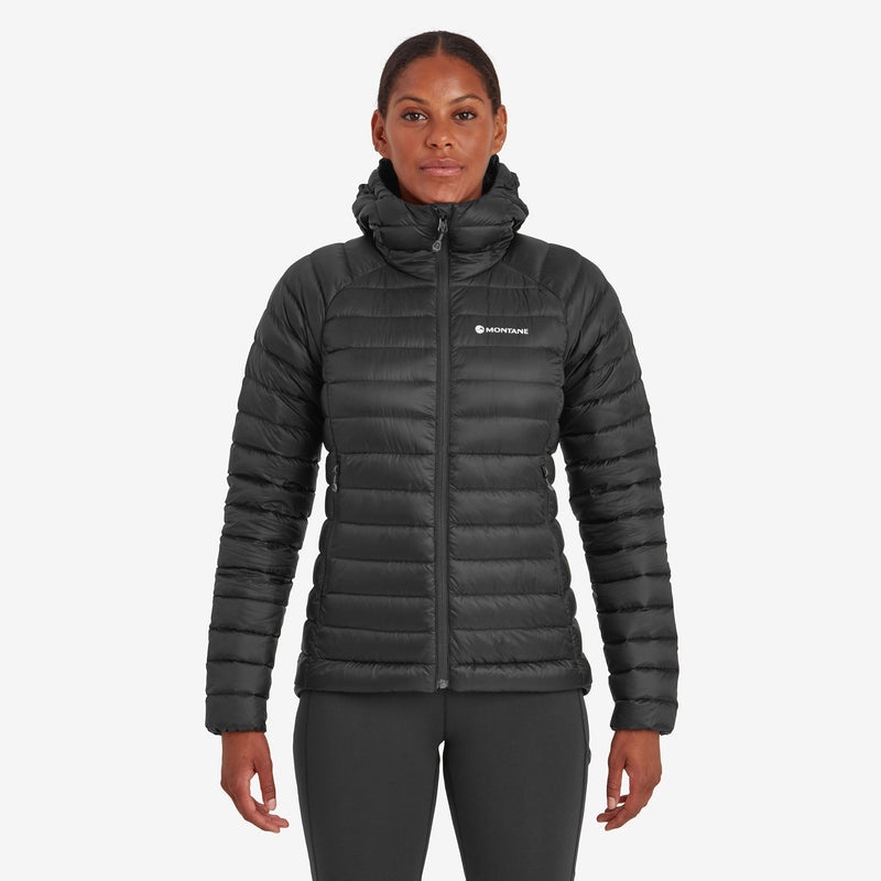 Montane Anti-Freeze Hætte Dunjakker Dame Sort | 1390562-SK