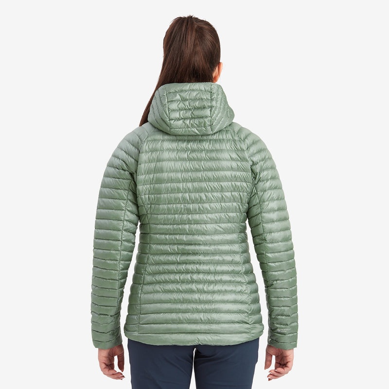 Montane Anti-Freeze Lite Hætte Dunjakker Dame Olivengrøn | 0987654-YZ