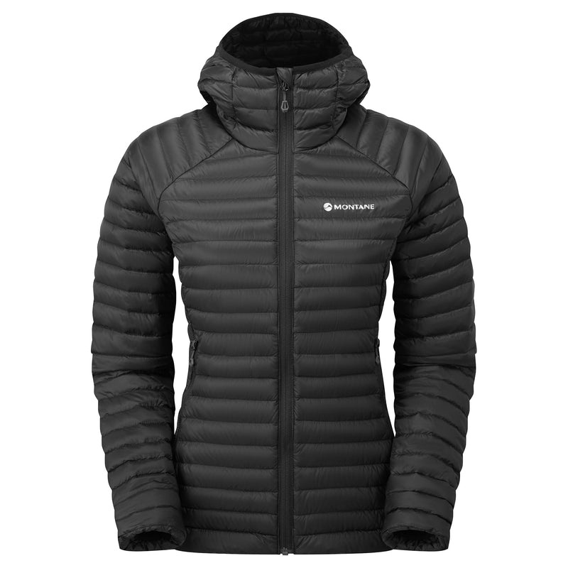 Montane Anti-Freeze Lite Hætte Dunjakker Dame Sort | 1879206-VI