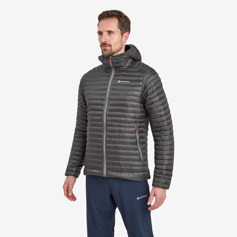 Montane Anti-Freeze Lite Hætte Dunjakker Herre Sort | 3426017-BJ