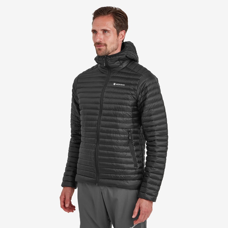 Montane Anti-Freeze Lite Hætte Dunjakker Herre Sort | 4062735-WX