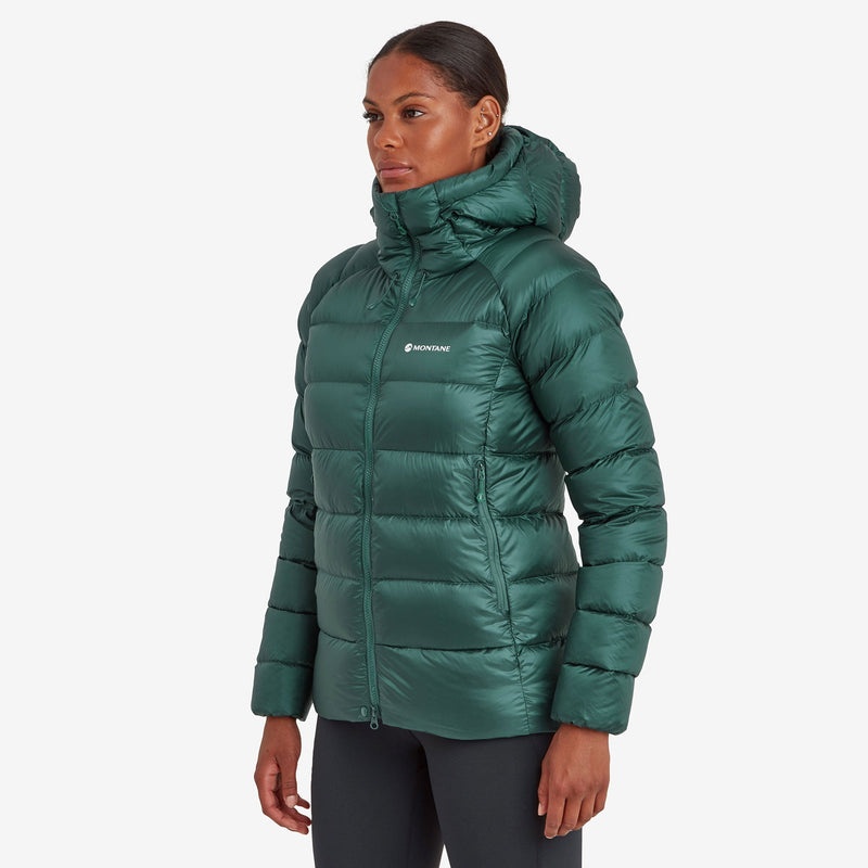 Montane Anti-Freeze XT Hætte Dunjakker Dame Mørkegrøn | 0917842-PS