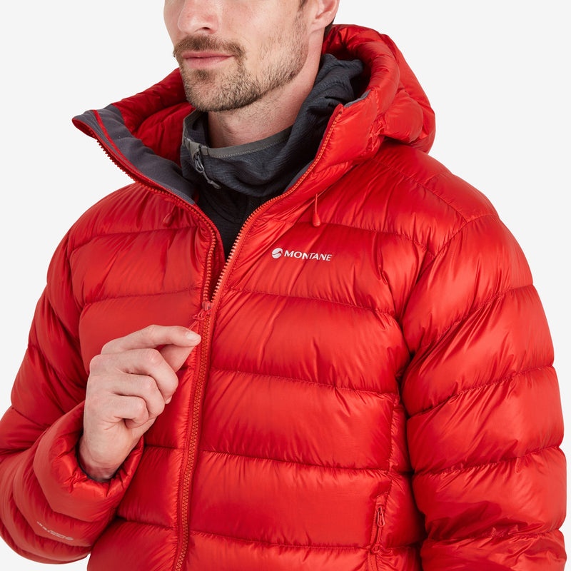 Montane Anti-Freeze XT Hætte Dunjakker Herre Rød | 2751936-PV