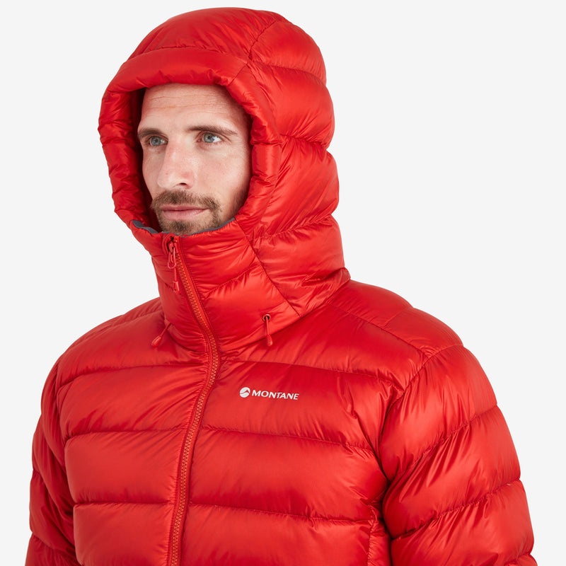 Montane Anti-Freeze XT Hætte Dunjakker Herre Rød | 2751936-PV