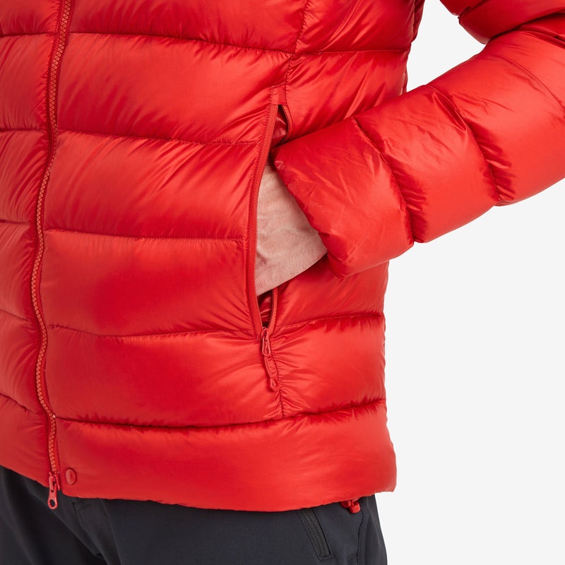 Montane Anti-Freeze XT Hætte Dunjakker Herre Rød | 2751936-PV