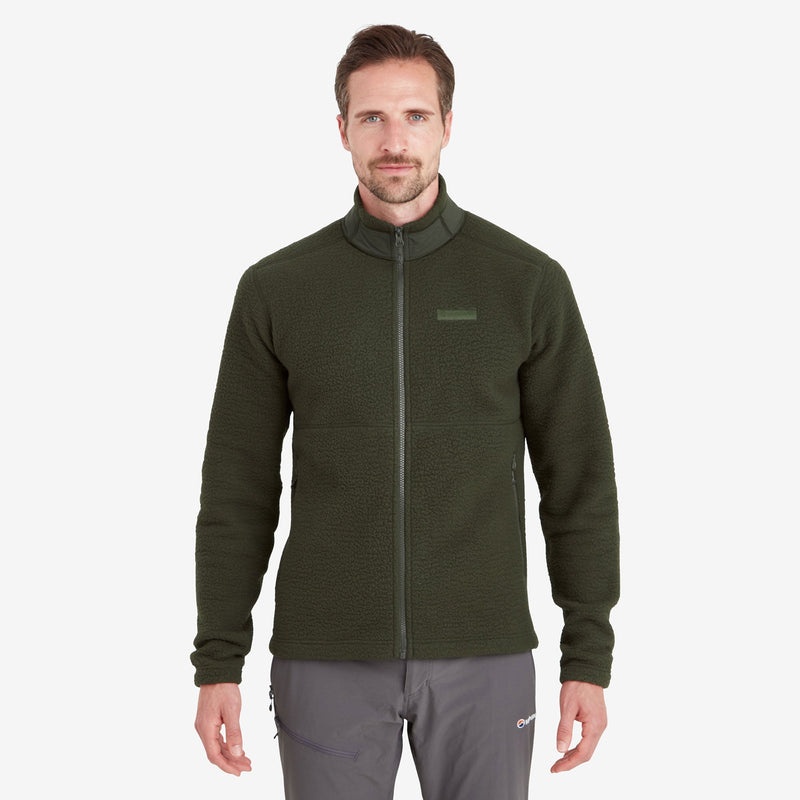 Montane Chonos Fleece Jakker Herre Mørkegrøn | 0547619-UR