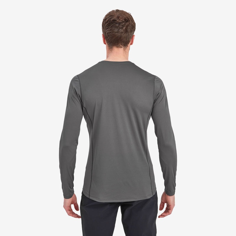 Montane Dart Lite Long Sleeve T-Shirt Herre Mørkegrå | 7019462-BR