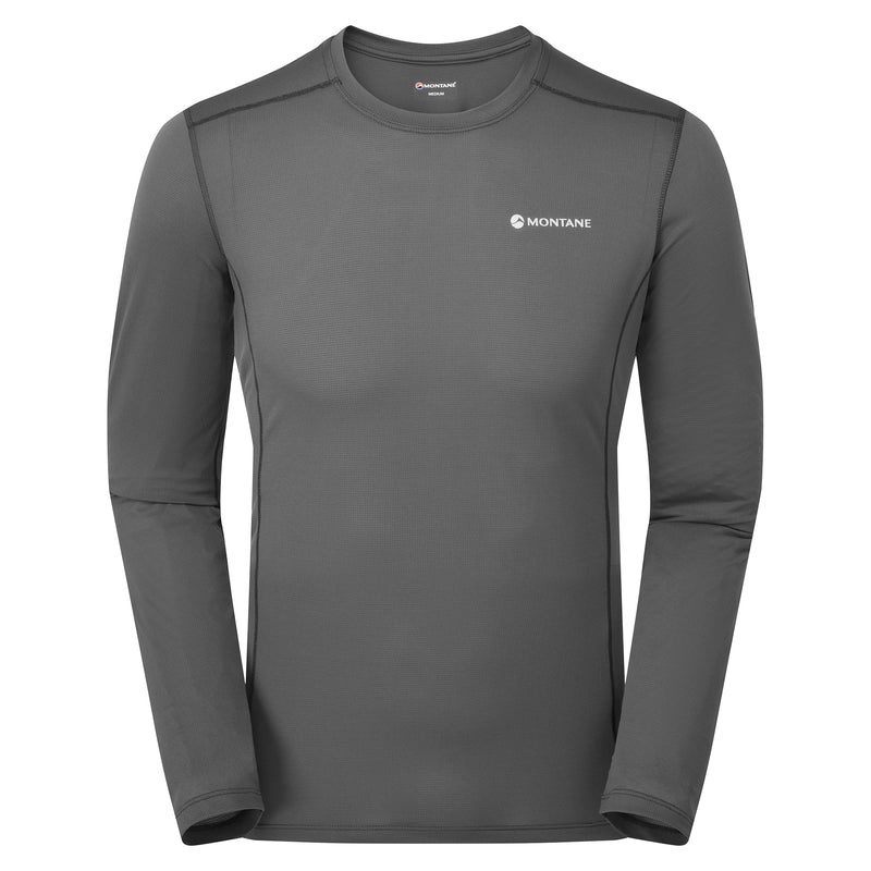 Montane Dart Lite Long Sleeve T-Shirt Herre Mørkegrå | 7019462-BR