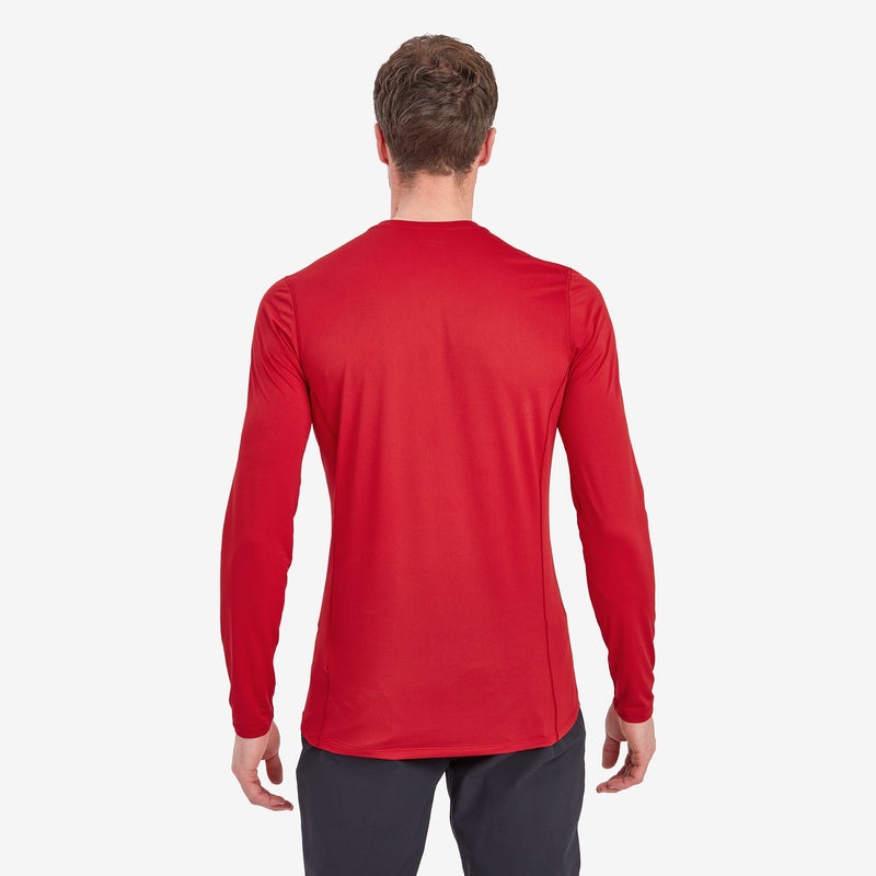 Montane Dart Lite Long Sleeve T-Shirt Herre Rød | 2678053-PZ