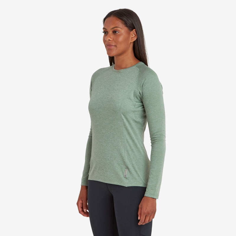 Montane Dart Long Sleeve T-Shirt Dame Grøn | 8154270-PM