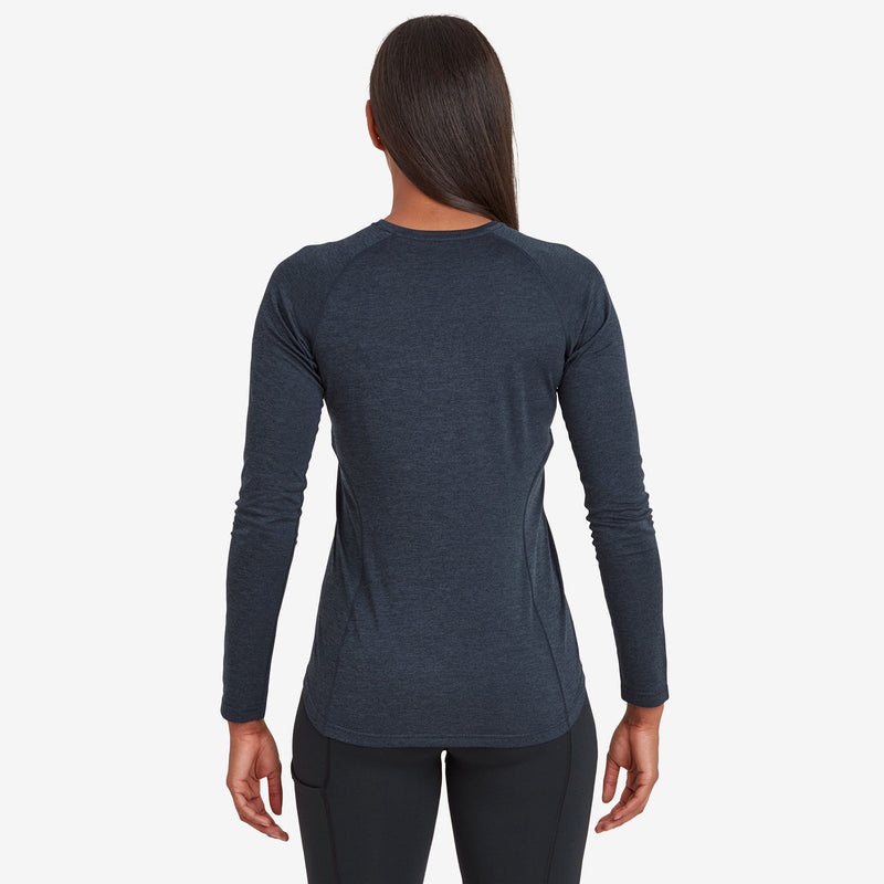 Montane Dart Long Sleeve T-Shirt Dame Mørkeblå | 3750921-NY