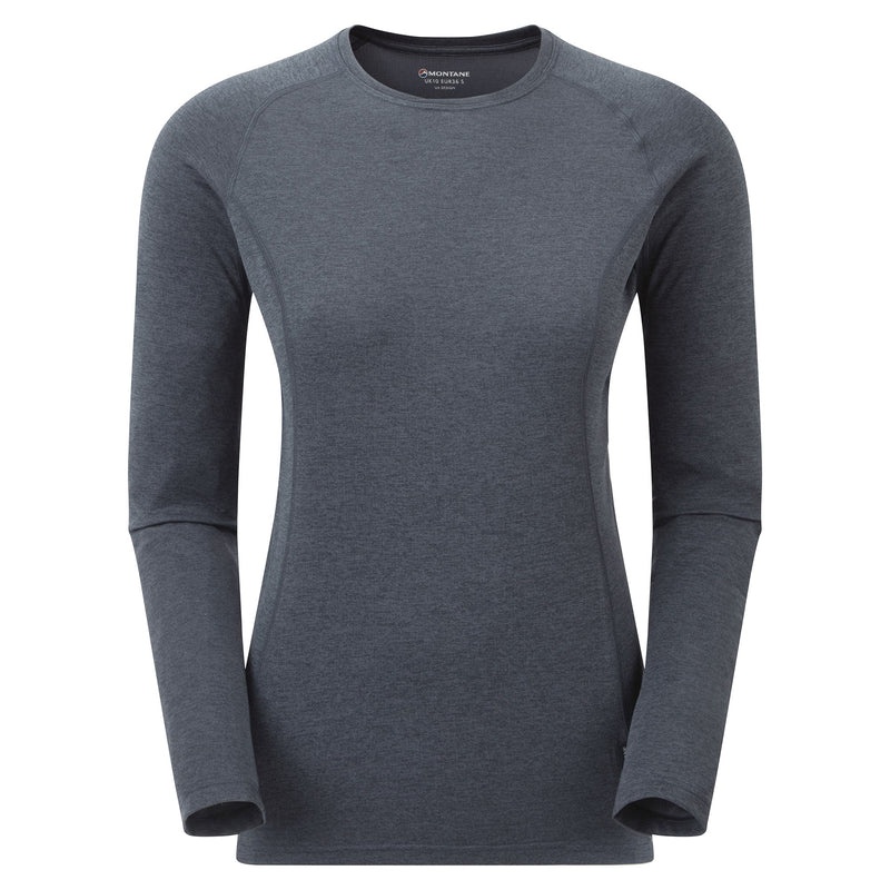 Montane Dart Long Sleeve T-Shirt Dame Mørkeblå | 3750921-NY