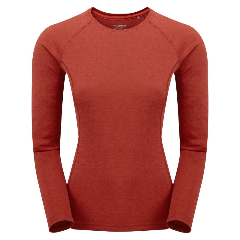 Montane Dart Long Sleeve T-Shirt Dame Rød | 6081273-LA